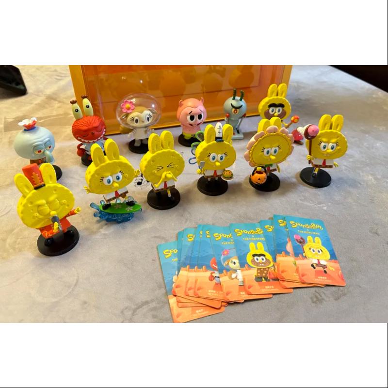 Labubu The Monsters x SpongeBob Series Whole Set Opened