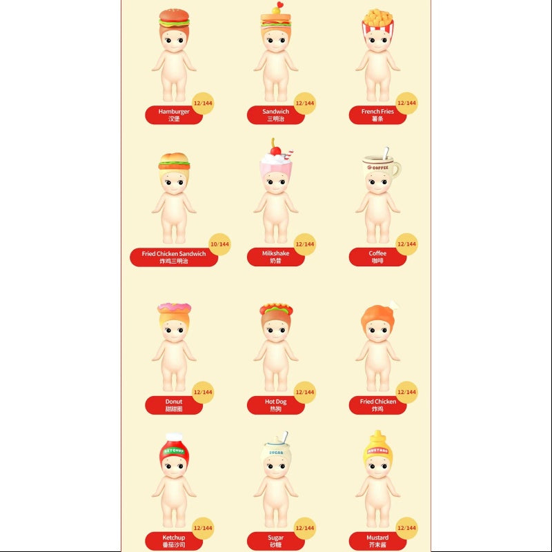 Sonny Angel Snack Series Whole Set Opened