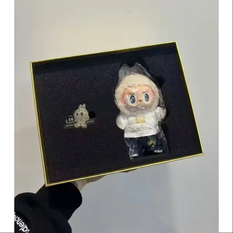 Labubu The Monsters Pop Mart 14th Anniversary Vinyl Plush Pendant 2024 Limited Edition