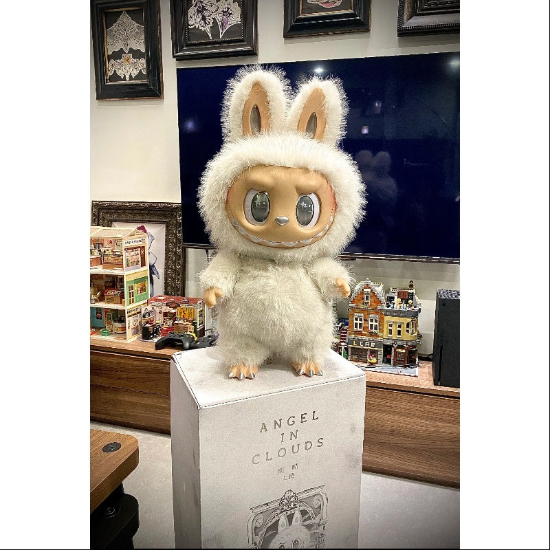 Labubu The Monsters Zimomo Angel in Clouds Vinyl Plush Doll 2024 Limited Edition