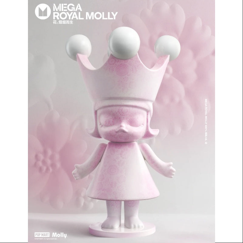 MEGA ROYAL MOLLY 400% Florals China Ceramics Art Toy 2024 Limited
