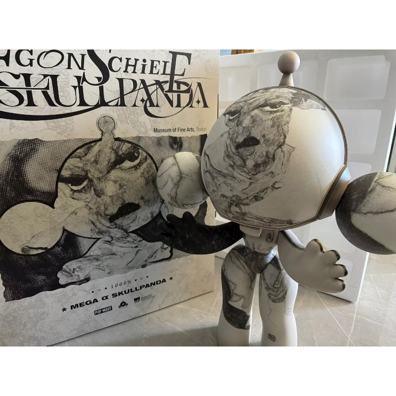 MEGA α SKULLPANDA Egon Schiele 1000% Limited Figurine