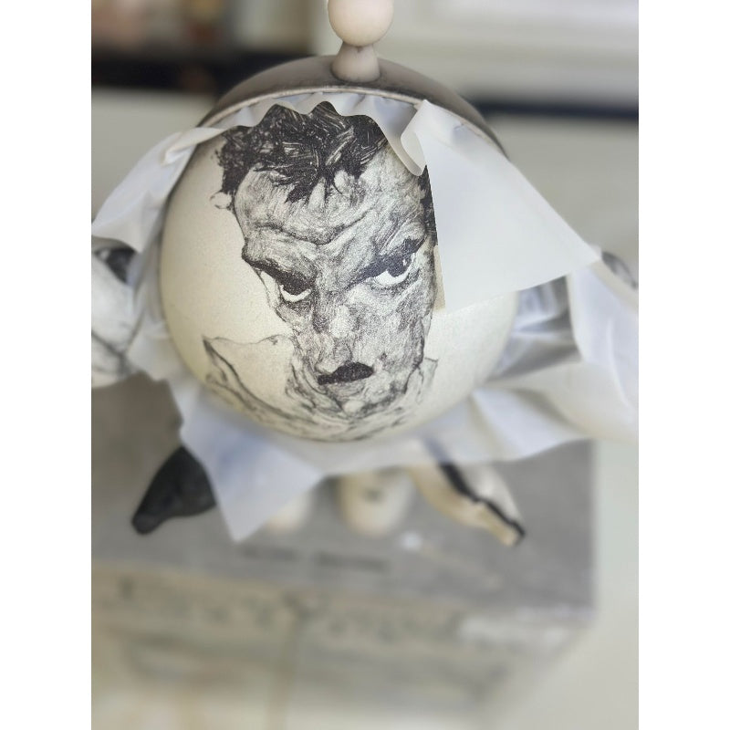 MEGA α SKULLPANDA Egon Schiele 400% Limited Figurine