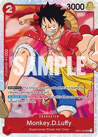 Monkey.D.Luffy (024) OP01-024 SR Romance Dawn