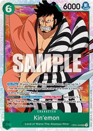 Kin'emon OP01-040 SR Romance Dawn