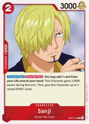 Sanji OP01-013 R Romance Dawn