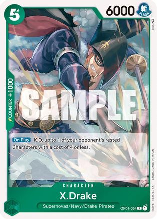 X.Drake (054) OP01-054 R Romance Dawn