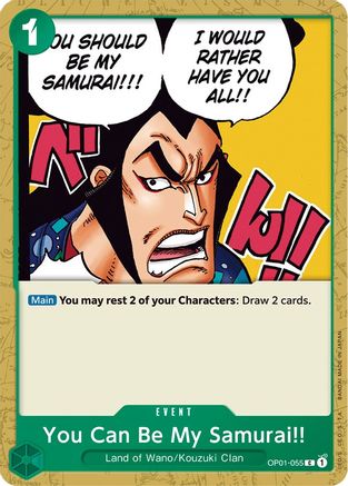 You Can Be My Samurai!! OP01-055 C Romance Dawn