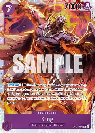 King (096) OP01-096 SR Romance Dawn