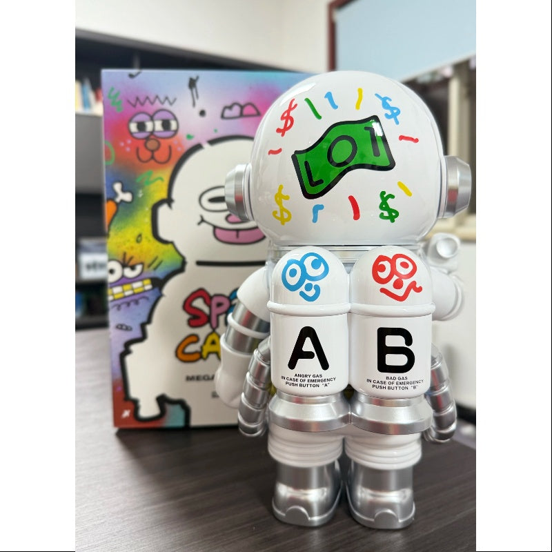 MEGA SPACE MOLLY 400% Jon Burgerman Space Cadets Series Secret CASH 2025 Limited Edition