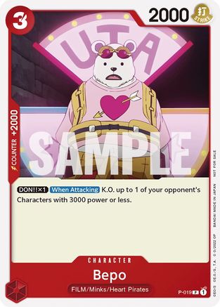 Bepo (One Piece Film Red) P-019 PR One Piece Promotion Cards