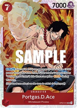 Portgas.D.Ace OP02-013 SR Paramount War  Foil