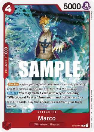 Marco OP02-018 R Paramount War  Foil