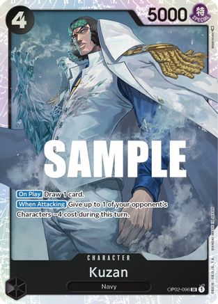 Kuzan (096) OP02-096 SR Paramount War  Foil