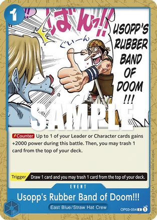 Usopp's Rubber Band of Doom!!! OP03-054 C Pillars of Strength