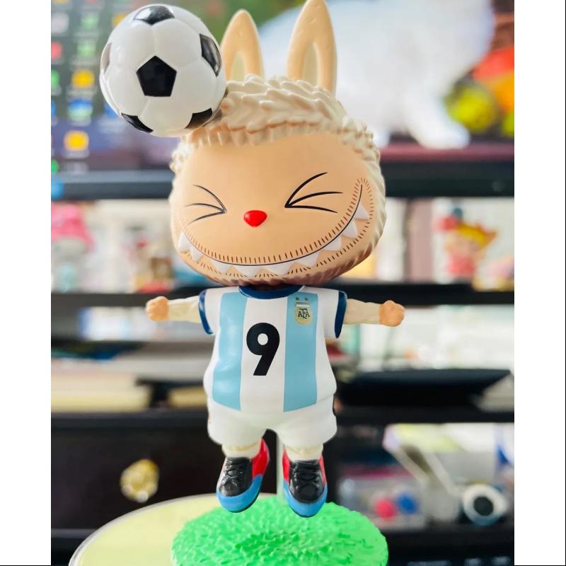 Labubu The Monsters Argentina Soccer Football Team Series Sergio Agüero Headed Goals