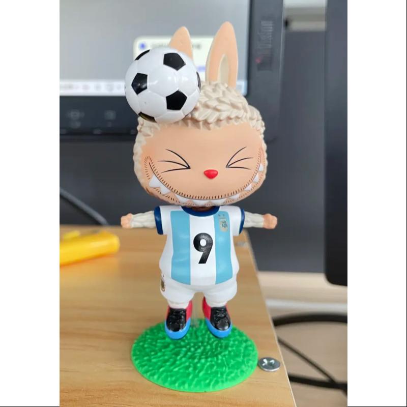 Labubu The Monsters Argentina Soccer Football Team Series Sergio Agüero Headed Goals
