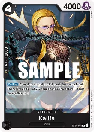 Kalifa (081) OP03-081 R Pillars of Strength  Foil