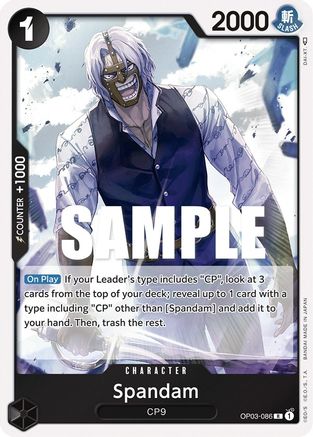 Spandam OP03-086 R Pillars of Strength  Foil