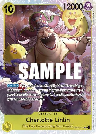 Charlotte Linlin (114) OP03-114 SR Pillars of Strength  Foil