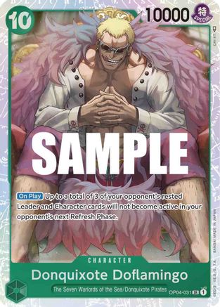 Donquixote Doflamingo (031) OP04-031 SR Kingdoms of Intrigue  Foil