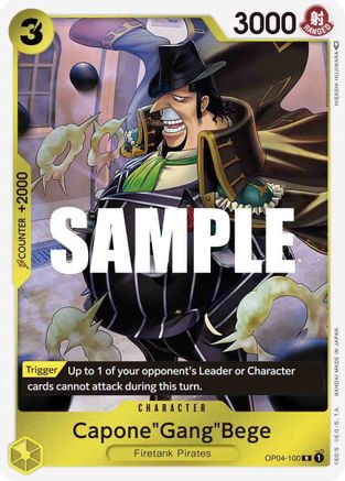 Capone"Gang"Bege OP04-100 R Kingdoms of Intrigue  Foil