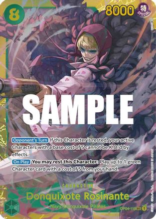 Donquixote Rosinante OP04-119 SEC Kingdoms of Intrigue  Foil