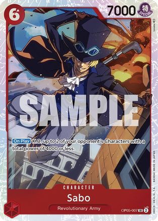Sabo (007) OP05-007 SR Awakening of the New Era  Foil