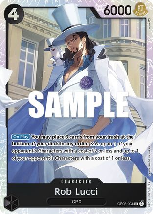 Rob Lucci (093) OP05-093 SR Awakening of the New Era  Foil