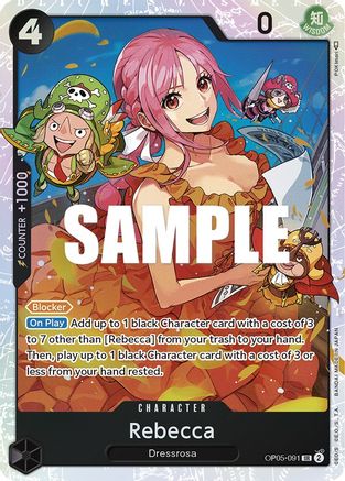 Rebecca OP05-091 SR Awakening of the New Era  Foil