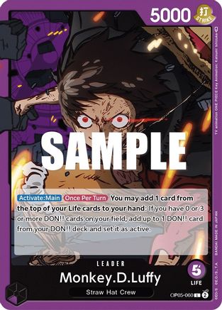 Monkey.D.Luffy (060) OP05-060 L Awakening of the New Era