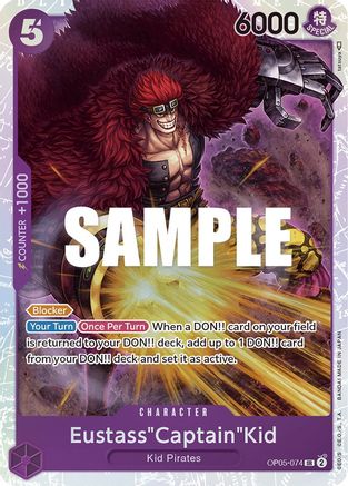 Eustass"Captain"Kid OP05-074 SR Awakening of the New Era  Foil