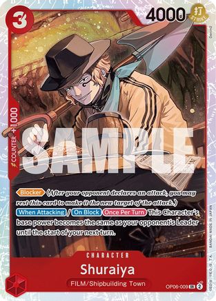 Shuraiya OP06-009 SR Wings of the Captain  Foil