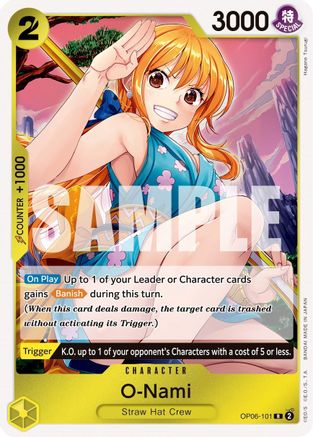 O-Nami OP06-101 R Wings of the Captain  Foil
