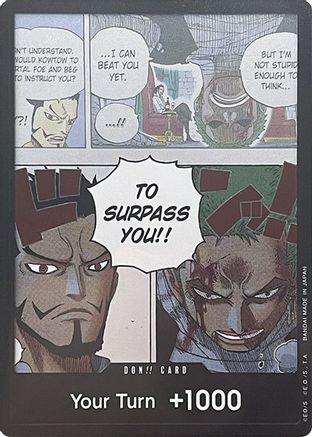 DON!! Card (Mihawk & Zoro) (Double Pack Set Vol. 3) Wings of the Captain  Foil