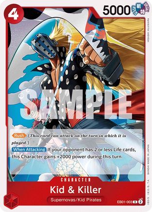 Kid & Killer EB01-003 R Extra Booster: Memorial Collection  Foil