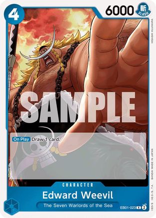 Edward Weevil EB01-023 R Extra Booster: Memorial Collection  Foil