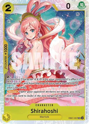 Shirahoshi EB01-057 SR Extra Booster: Memorial Collection  Foil