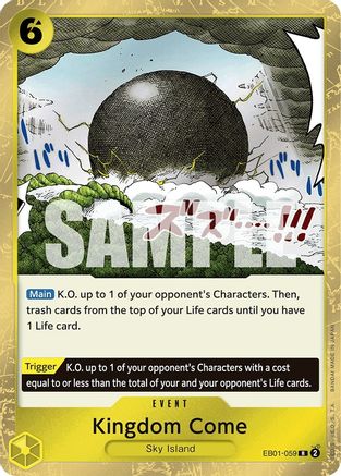 Kingdom Come EB01-059 R Extra Booster: Memorial Collection  Foil
