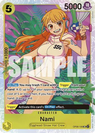 Nami OP08-106 SR Two Legends  Foil