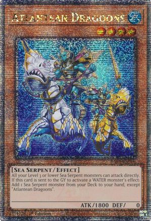 Atlantean Dragoons (Quarter Century Secret Rare) - RA03-EN006 Quarter Century Secret Rare 1st Edition