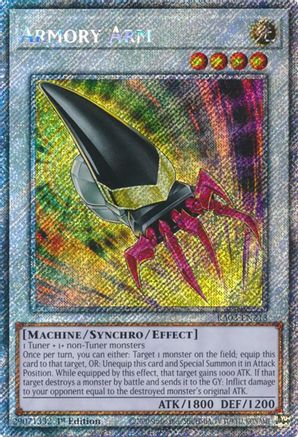 Armory Arm (Platinum Secret Rare) - RA03-EN213 Platinum Secret Rare 1st Edition