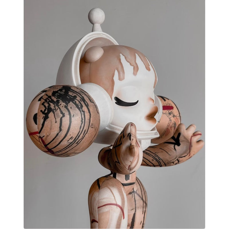 MEGA α SKULLPANDA Jean-Michel Basquiat 400% 001 Limited Figurine