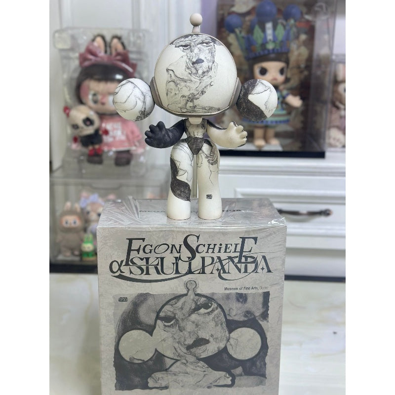 MEGA α SKULLPANDA Egon Schiele 400% Limited Figurine