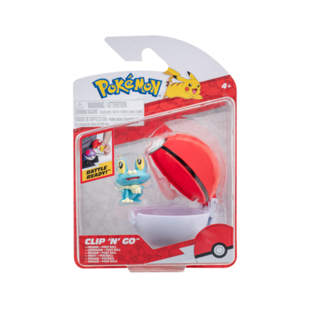 Pokemon Clip N' Go Froakie and Poke Ball