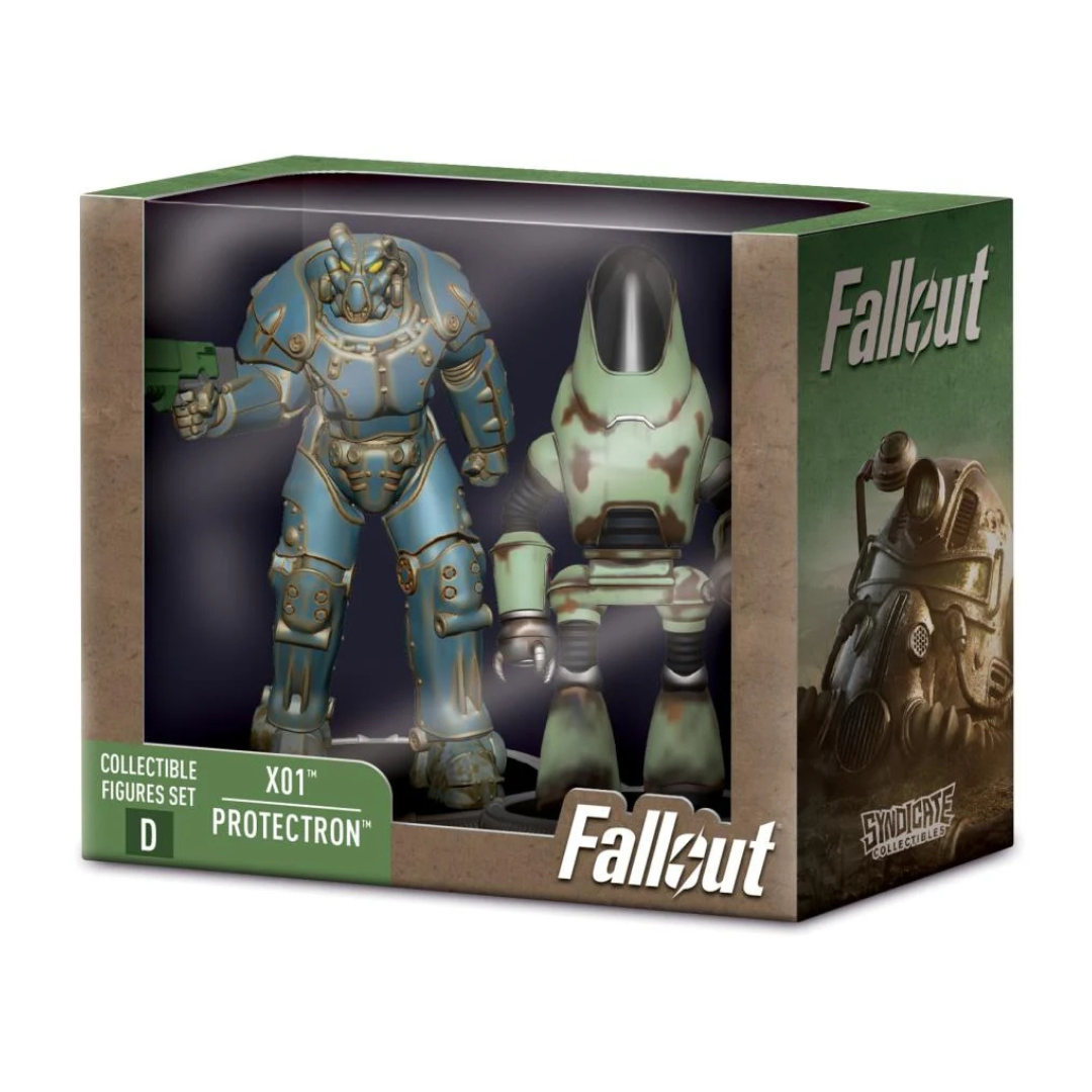 Fallout X-01 & Protectron Mini Figure Set (Deathclaw BAF)