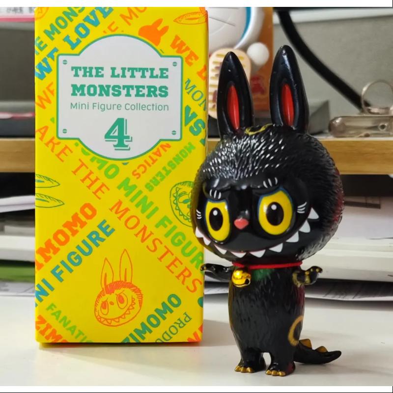 Labubu The Monsters The Little Monsters Zimomo Series 4 Maneki Black Ver.