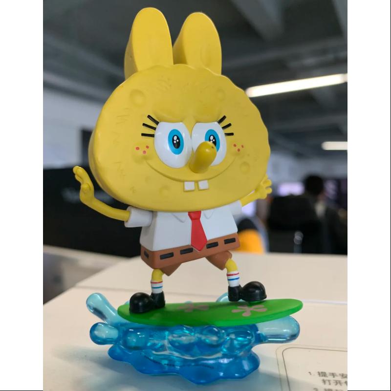 Labubu The Monsters x SpongeBob Series Surfing