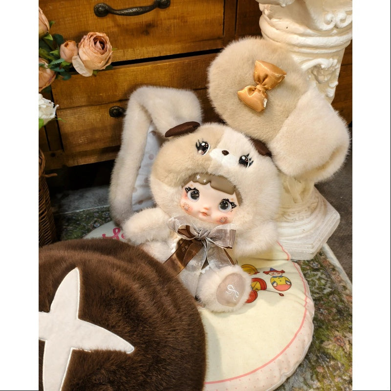 Nommi Mushroom Hat 400% Vinyl Plush Doll Series Mocha