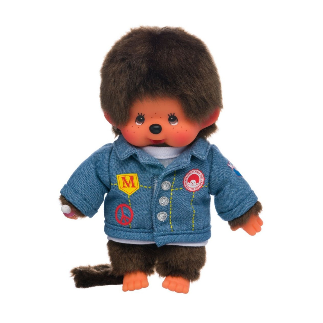 Monchhichi Boy in a DENIM Jacket Plush